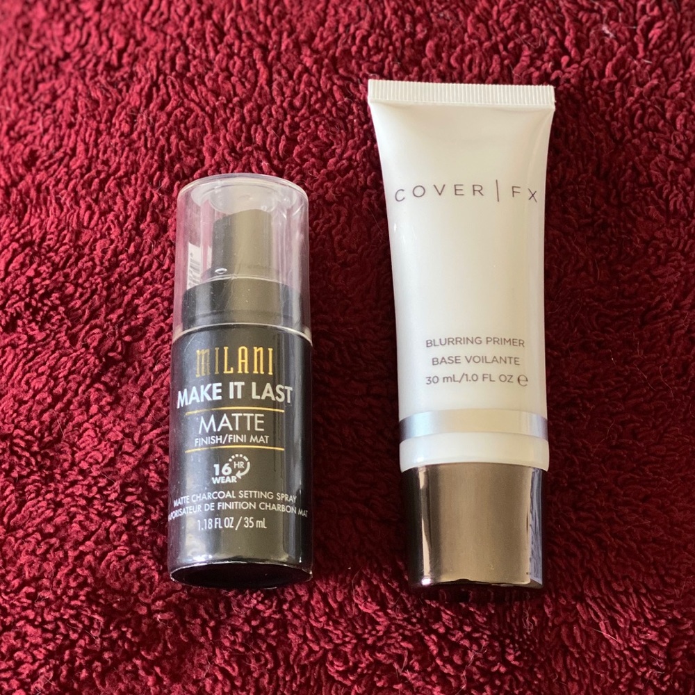 CoverFx- Pore Blurring Prime& Milani Setting Spray